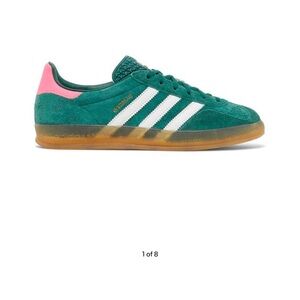 Green pink Adidas gazelle resell NEVER WORN